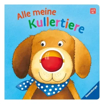 První čtění Alle meine Kullertiere - Baby-Buch für Kinder ab 6 Monaten, Spielbuch mit Rasselkugel (Monika Neubacher-Fesser)(Leporelo)