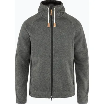 Pánská mikina Pánská mikina Fjällräven Övik Fleece Hoodie dark grey