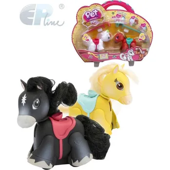 EP Line Pet Parade Poník set 2ks s doplňky reaguje na pohyb prstu plast 3 druhy ep02906