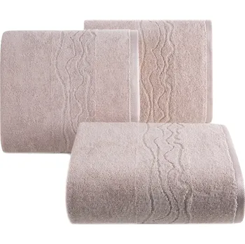 BAVLNĚNÝ RUČNÍK KARIN 70X140 CM PUDROVÁ