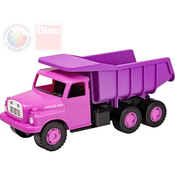autíčko DINO Tatra T148 klasické nákladní auto na písek 30cm růžová sklápěcí korba 645486