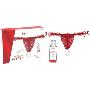 Dámské erotické prádlo INTT BRAZILIAN PANTY RED