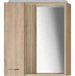 ZOJA/KERAMIA FRESH galerka s LED osvětlením, 60x60x14cm, levá, dub platin