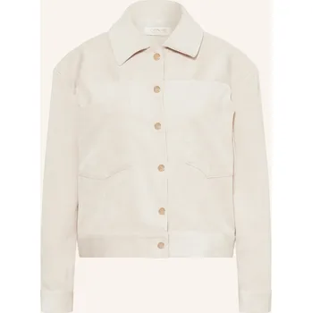 Dámský blejzr Catnoir Dámská Bunda Hranatého Střihu Z Manšestru, krémová, 46