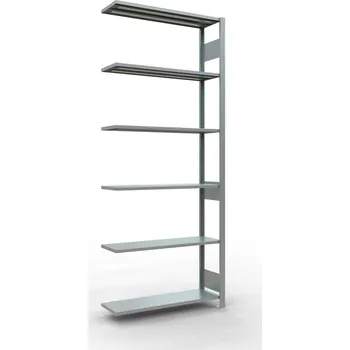 Dílenský regál Policový regál SCHULTE, nástavné pole, 6 úrovní, zatížení pole 150 kg, 1006 x 336 x 2500 mm