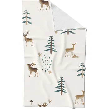 Rychleschnoucí ručník 30x50 jelen v lese