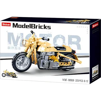 Stavebnice Sluban SLUBAN Model Bricks Motorka armádní 223 dílků STAVEBNICE b0959