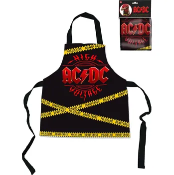 Kuchyňská zástěra _Ostatní 1_ Zástěra kuchyňská AC/DC univerzální velikost pro dospělé st19741