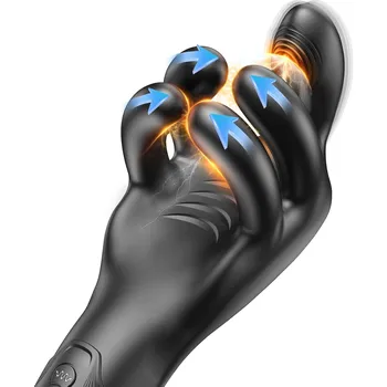 SuperLove Tentacle Clamping & Vibrating Penis Massager Black