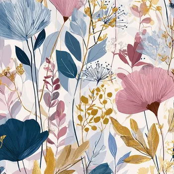 Satén elastický luční sny Rebeka