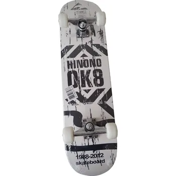 ACRA Skateboard závodní prkno s protismykem bílý 78x20cm S3-B b