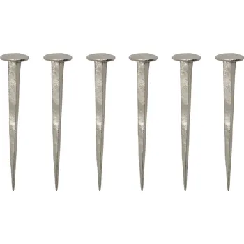 Věšák House Doctor Designový háček Wall Nail Silver – set 6 ks