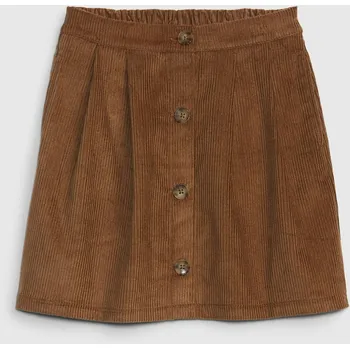 Dívčí šaty GAP Dívčí Dětská manšestrová sukně GAP Hnědá 116/122 (2914403)