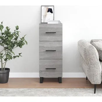 Příborník do zásuvky vidaXL Příborník 34,5 x 34 x 90 cm kompozitní dřevo [828633] Barva: šedá sonoma