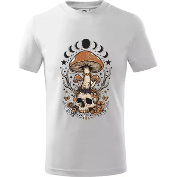 Goblincore magical mushroom - Tričko dětské bavlněné - 98 cm / 2 roky ( Bílá )