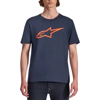 Pánské tričko Triko - ALPINESTARS Ageless 2.0 CSF Tee 2025 - Navy / Orange L