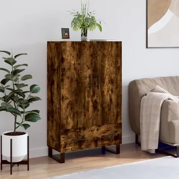 Příborník do zásuvky vidaXL Skříň highboard 69,5 x 31 x 115 cm kompozitní dřevo [828265] Barva: kouřový dub