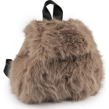 Městský batoh Kožešinový batoh 27x30 cm Varianta: 1 béžová, Balení: 1 ks