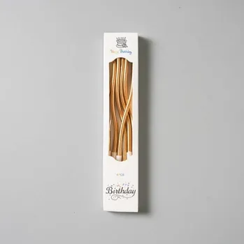 Dortová svíčka Dortisimo Svíčky spirálové metalické bronzové (6 ks)