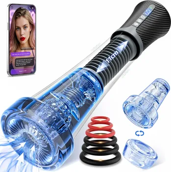 Vakuová pumpa SuperLove 4in1 Powerful Vibrating Penis Pump Masturbator with App