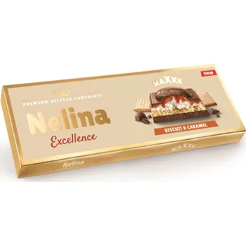 Čokoláda Nelly Chocolates Nelina Quixxx Biscuit Caramel 270g