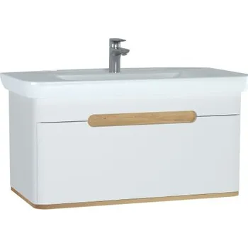 Koupelnový nábytek VITRA SENTO skříňka s umyvadlem 98x48,5x52 cm, 1 zásuvka, s osvětlením, white mat