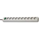 Brennenstuhl zásuvka prodloužení Eco-Line 10cestný 3.00 m Šedá - Ochranný Kontakt TYPE F