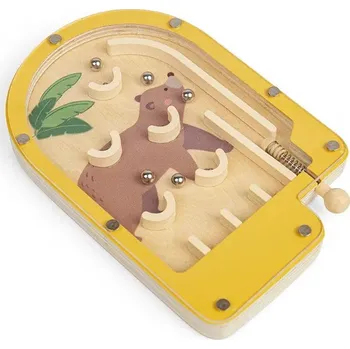 Hlavolam Bigjigs Toys Mini Pinball Medvěd