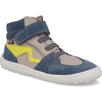 Barefoot kotníkové boty Froddo - Tex Go Grey/blue šedomodré Velikost: 33