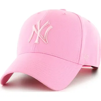 Kšiltovka Kšiltovka s příměsí vlny 47 brand MLB New York Yankees růžová barva, B-MVPSP17WBP-RSB B.MVPSP17WBP.RSB 30X, vel. ONE SIZE