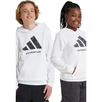 Chlapecká mikina Dětská mikina adidas Performance JUVENTUS IT3846 bílá 00X, vel. 140