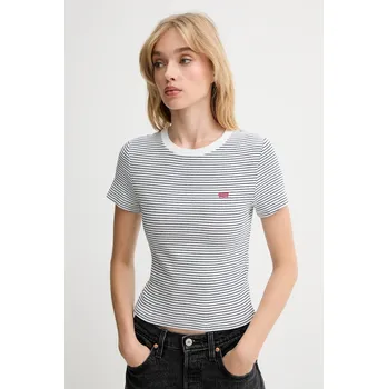 Dámské tričko Tričko Levi's dámské, bílá barva, A7419 A7419.0038 00B, vel. XS