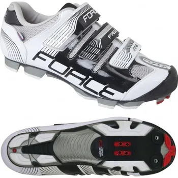 Pánské cyklistické tretry Boty MTB Force FREE 2015 černo/bílé Velikost: 46