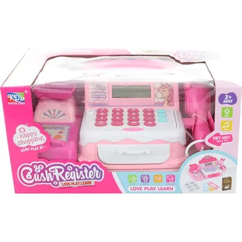 Dětská kuchyňka _Ostatní 1_ Pokladna dětská registrační kasa s váhou a skenerem na baterie Světlo Zvuk 122473