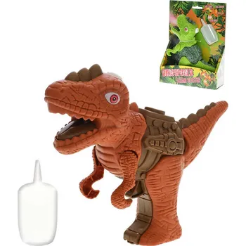 Figurka _Ostatní 1_ Dinosaurus s efekty 17cm vypouští páru na baterie Světlo Zvuk 2 barvy plast 621598