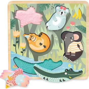 Puzzle Vilac Senzorické vkládací puzzle Jungle