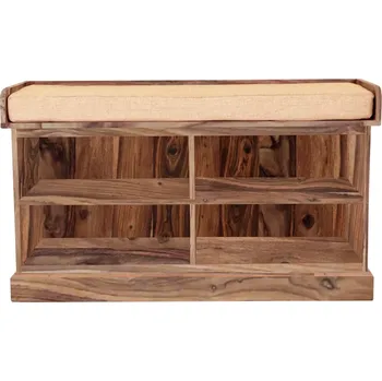 Botník Dřevěný botník s lavicí 105x60x40 z masivu palisandr