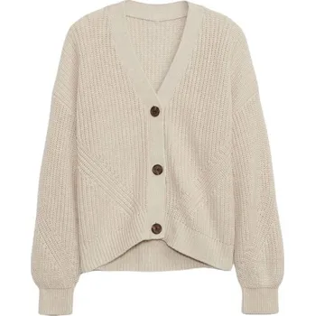 Dívčí svetr Dívčí svetr GAP V-BTTN FRONT XS Béžová