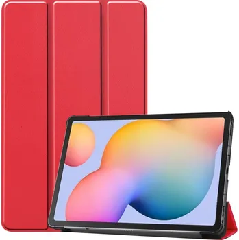 Pouzdro na tablet VSECHNONAMOBIL 75287 LEATHER Zaklápací kryt pro Samsung Galaxy Tab S6 Lite 2024 / S6 Lite 2022 / S6 Lite červený