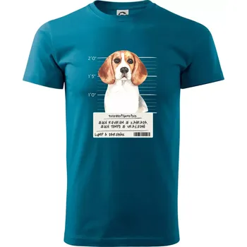 Lump a darebák bígl - Klasické pánské triko vyšší gramáže - XS ( Petrolejová )