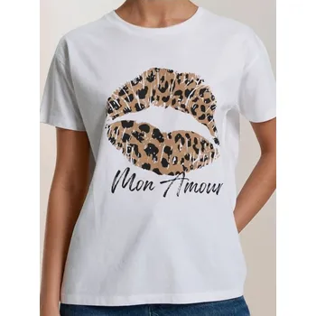 Dámské tričko Sinsay - Tričko s zvířecím potiskem - bílá - 872GS-00X - 872GS-00X-XL