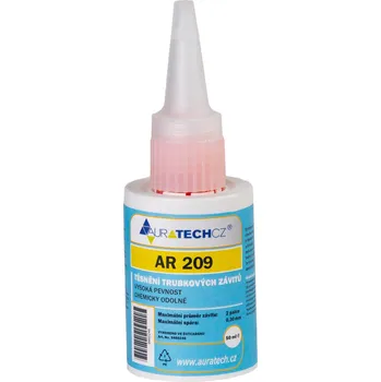 Průmyslové lepidlo Auratech AR 209 - TĚSNĚNÍ TRUBKOVÝCH ZÁVITŮ , vysoká pevnost, chemicky odolné - 50ml
