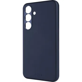 Pouzdro na mobilní telefon Kožený zadní kryt FIXED MagLeather s podporou MagSafe pro Samsung Galaxy S25+, modrý