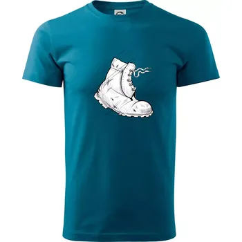 Pánské tričko Boty do nepohody - Klasické pánské triko vyšší gramáže - L ( Petrolejová )