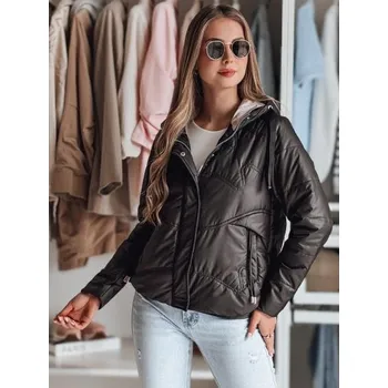 Dámská prošívaná bunda s kapucí NIVESSO černá