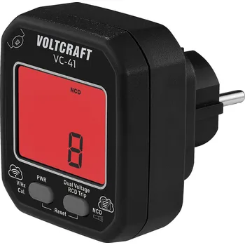 Zkoušečka VOLTCRAFT VC-41 tester zásuvek, CAT II 250 V, LCD