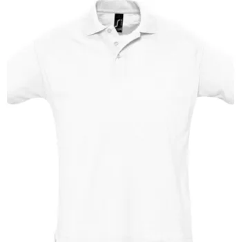 Pánské tričko Sol's Pánské piqé polo tričko Summer II s rozparky Barva: Bílá, Velikost: XL L512