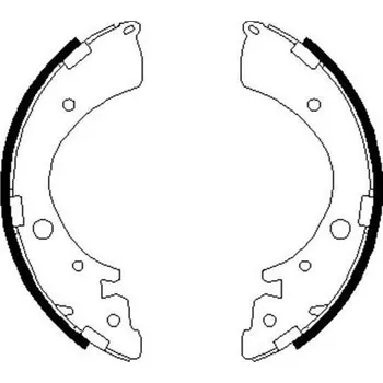 Brzdová čelist Sada brzdových čelistí KAVO PARTS KBS-2907