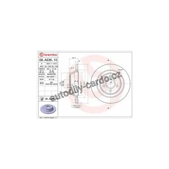 Brzdový kotouč Brzdový kotouč BREMBO 08.A536.10