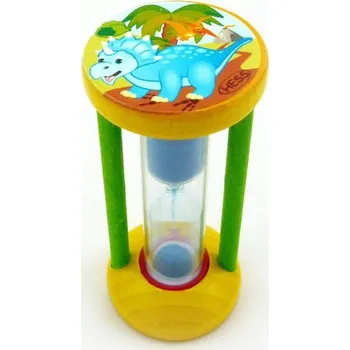 Držák na kartáček Hess Přesýpací hodiny pro měření doby čištění zubů Dinosaurus